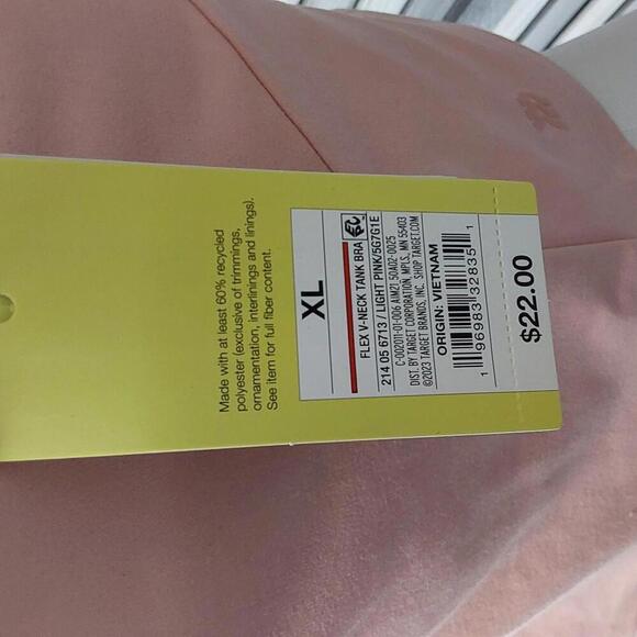 Women's Light Support V-Neck Crop Sports Bra | All in Motion | XL - Picture 4 of 9